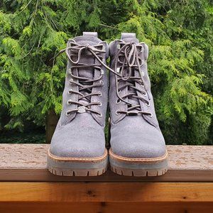 Womens Silver/Grey Timberland 6 Inch Courmayeur Valley Hiking Boots Womens Sz 10